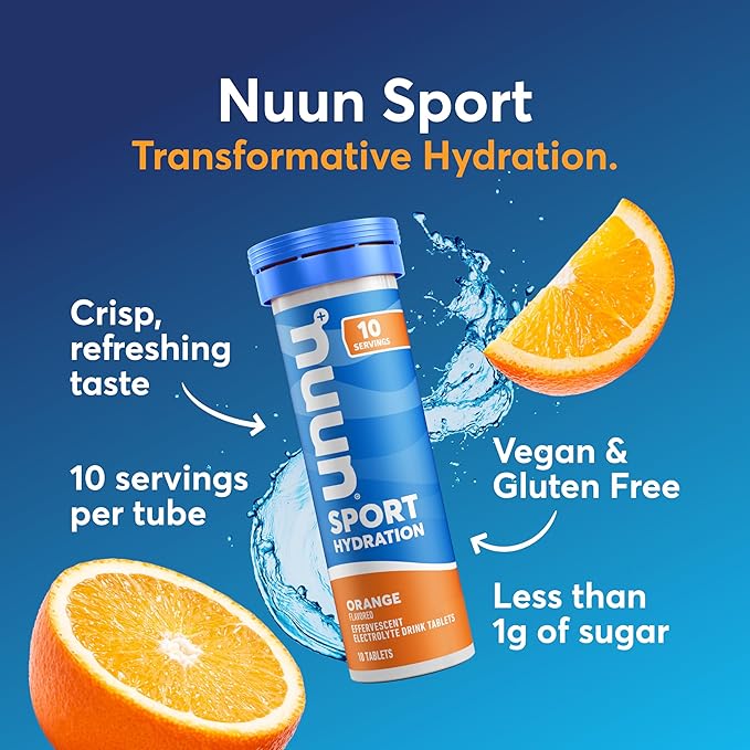 Nuun Sport Electrolyte Tablets with Magnesium, Calcium, Potassium, Chloride & Sodium, Gluten Free & Vegan, Mixed Flavors, 4 Pack (40 Servings Total)