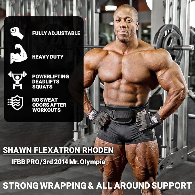 Schiek Sports 2006 Nylon 6 Inches Weight Lifting Belt - Support Belt for Power Lifting