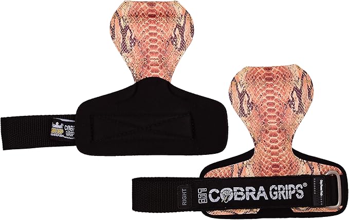Cobra Grips PRO Weight Lifting Gloves Heavy Duty Straps Alternative Power Lifting Hooks for Deadlifts Adjustable Neoprene Padded Wrist Support Bodybuilding