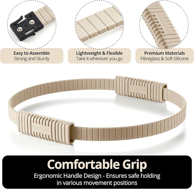 Build & Fitness Pilates Ring – 13.5 inch Magic Circle for Toning Thighs, Core, and Arms – Lightweight, Durable Silicone & Fiberglass Construction for Modern Home, Studio & Travel Workouts