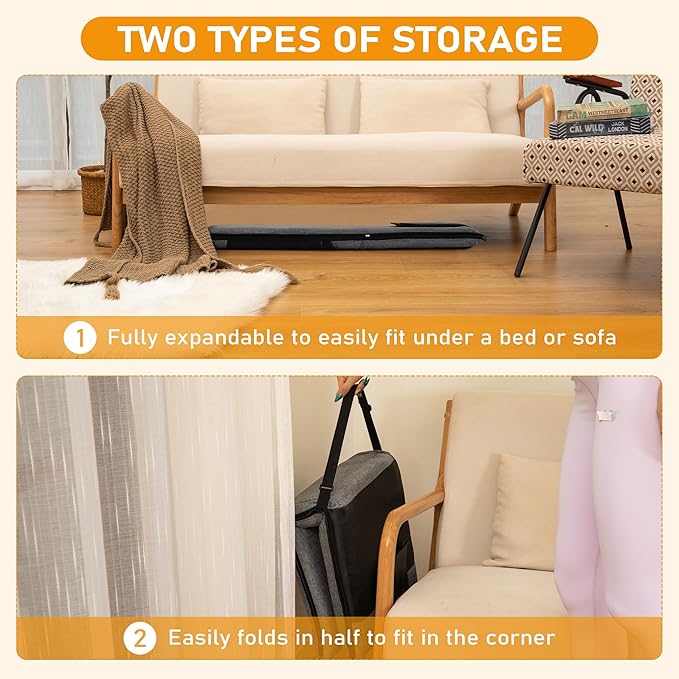 Floor Chair with Water Repellent Fabric 14-Position Adjustable Floor Chair with Back Support Portable Floor Seat for Adults Foldable Meditation Seat with Washable Cover (Dark Grey)