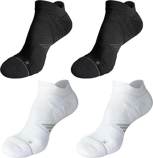 Hylaea No Show Running Athletic Anti-Blister Wicking Coolmax Socks, Seamless Anti-odor