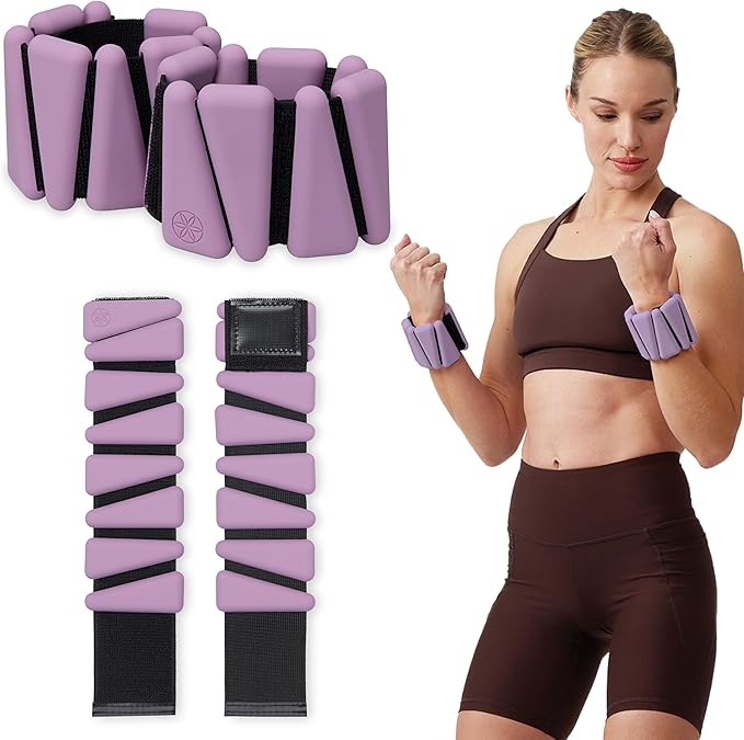 Gaiam Wrist and Ankle Weights, Wearable Bracelet to Strengthen