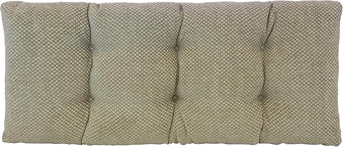 Klear Vu Corner Nook or Piano Seat Omega Non-Slip Tufted Bench Cushion for Indoor Furniture, Entryway Storage, Bay Window, 33 Inches, 19 Tan