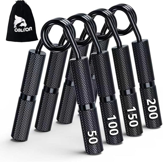 Grip Strength Trainer 4 Pack,50LB-200LB Hand Exerciser Gripper Forearm Finger Strengthener Non-Slip Suitable for Hand Rehabilitation Finger Strength Training, Muscle Building, Home Gym