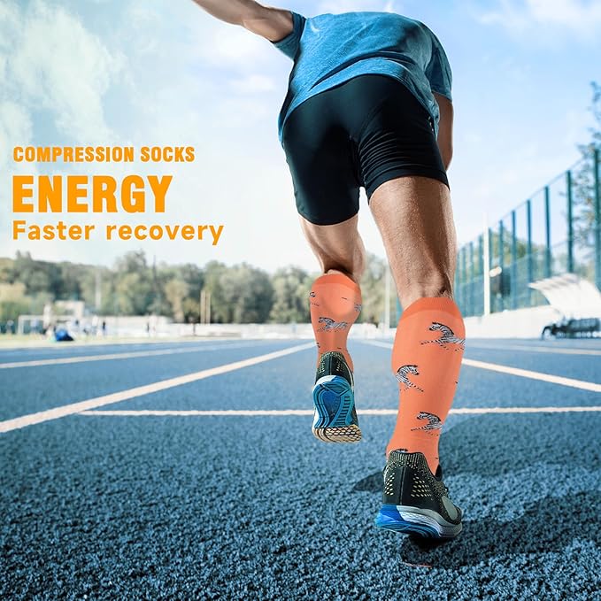 bropite Compression Socks for Women & Men Circulation-Support Knee High Socks 20-30 mmhg-Best for Running,Medical,Nurse,Travel