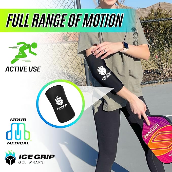 Hot & Cold Therapy Ice Sleeve (Large) - Reusable Gel Pack for Knee, Calf, Elbow, Ankle, Arm, Foot, Wrist Recovery & Pain Relief