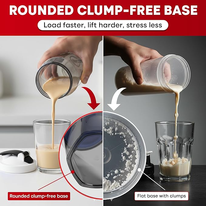 Vortex Protein Shaker Bottle 24 oz/700ml - Premium BPA-Free Pre-Workout Shaker Cup for Protein Shakes & Smoothies, Leak-Proof & Durable Bottle-Shakers for Active Lifestyles