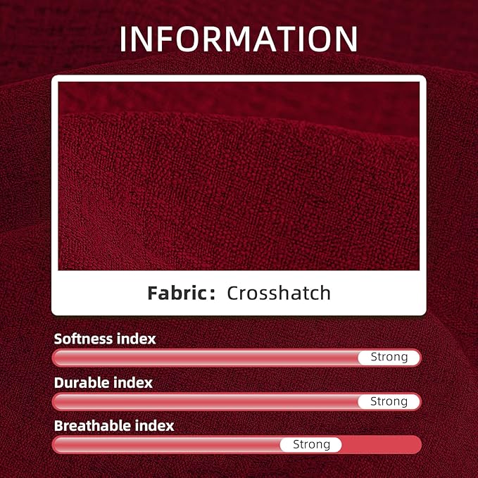 Detiblue Bench Cushion for Indoor Furniture，48x16x4Inch Tufted Bench Seat Cushion with Non-Slip, Comfortable and Durable for Shoe/Entryway/Storage with Cushion（CrossLinen Deep Red）