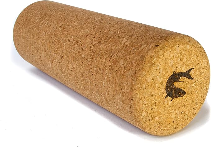Travel Size Cork Massage Muscle Roller Natural Eco-Friendly NO Foam Roller (12 Inch)