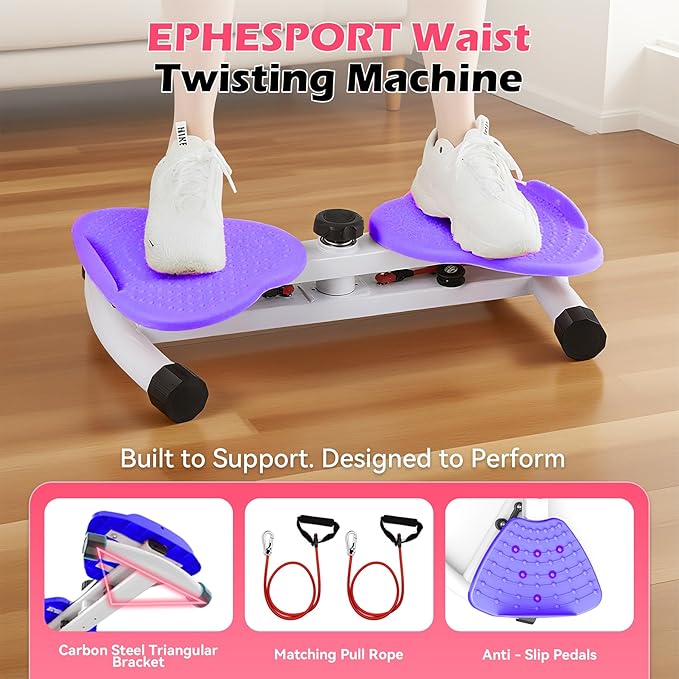 EPHESPORT Waist Twisting Machine, Ab Twister for Home Workout, Twister Board for Exercise, Full Body Slimming & Core Training, Twist Machine for Weight Loss, Compact Home Exercise Equipment