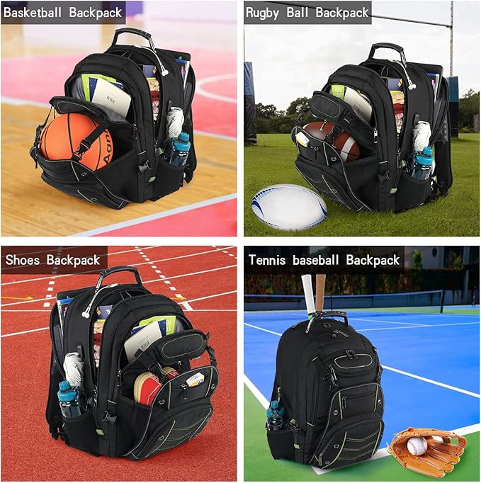 VECKUSON 18.4 Inch Laptop Backpack for Men and Women, 55L Extra Large Gaming Laptops Backpack with USB Charger Port, TSA Friendly Flight Approved and RFID Anti-Theft Pocket