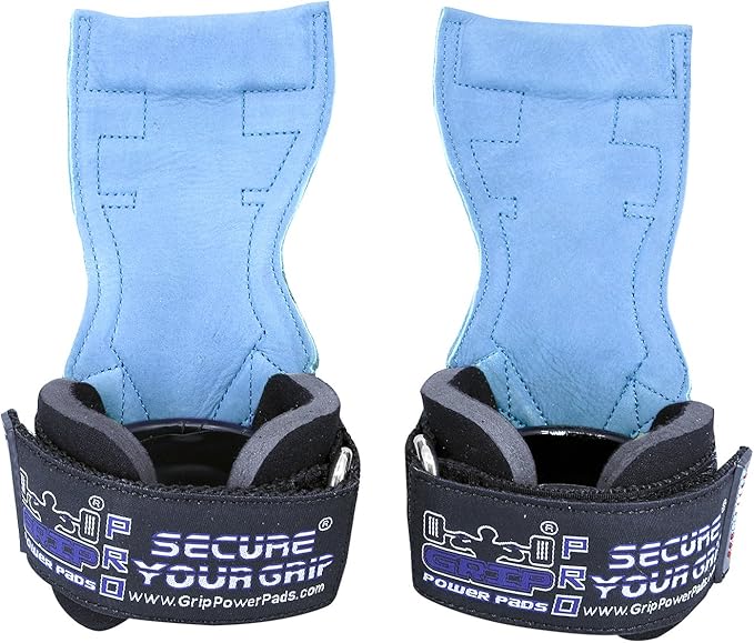 Lifting Grips PRO Weight Gloves Heavy Duty Barbell Gymnastics Straps Alternative to Power Hooks Deadlifts Adjustable Neoprene Padded Wrist Wrap