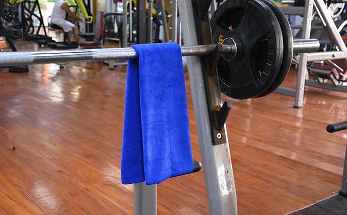 HOPESHINE Gyms Towels for Men & Women Microfiber Exercise Fitness Home Absorbent Sweat Yoga Towels Sports Towels Soft Fast Drying 16inch x32inch 3-Pack