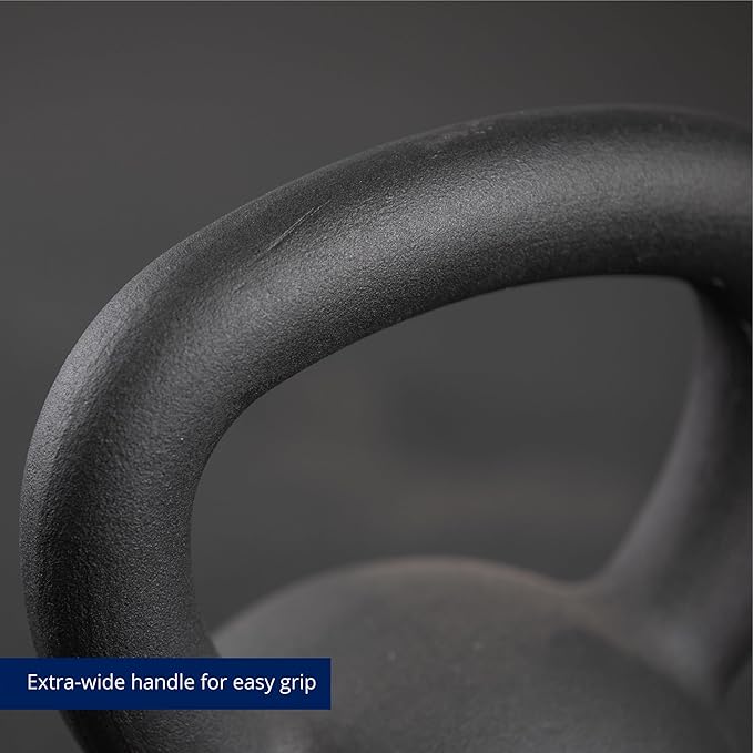 Titan Fitness Cast Iron Kettlebell, Single Piece Casting, KG and LB Markings, Full Body Workout
