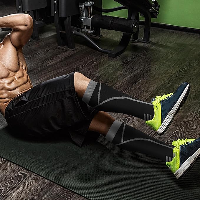 Compression Socks for Women Men Circulation Knee High 8 Pairs for Nurses, Running, Travel, Athletic