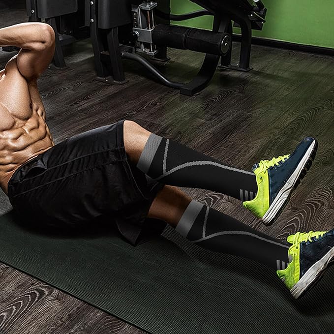 Compression Socks for Women Men Circulation Knee High 8 Pairs for Nurses, Running, Travel, Athletic