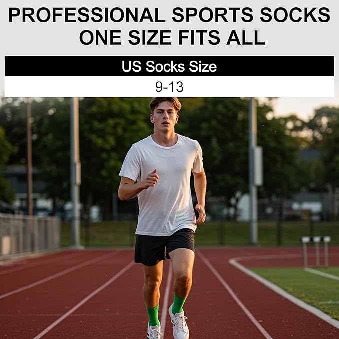 HUSO Compression Ankle Running Socks: Athletic Socks for Men Women with Cushion,Work Hiking Basketball Sport Socks 3 Pairs