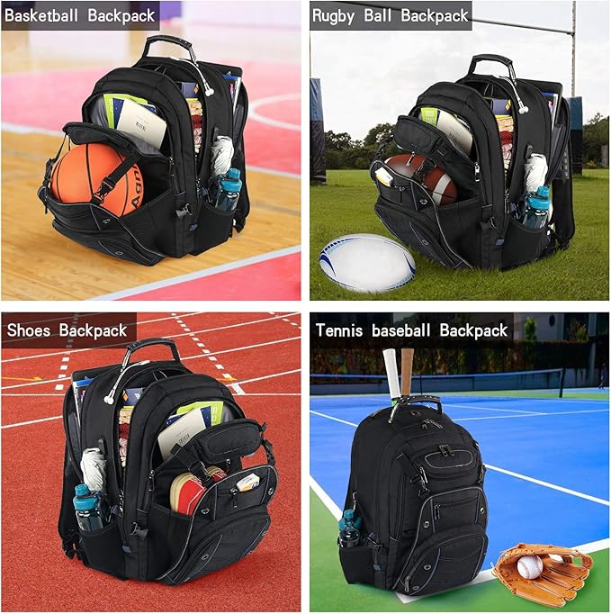 18.4 Laptop Backpack for unisex, 55L Extra Large Gaming Laptops Backpack with USB Charger Port,TSA Friendly Flight Approved and RFID Anti-Theft Pocket