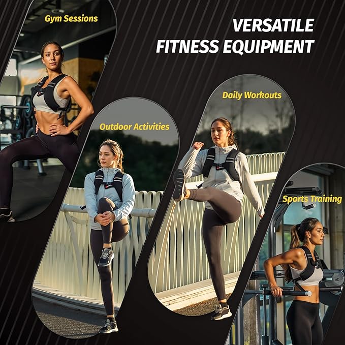 ZELUS Weighted Vest, Z-Fit Soft Iron Weighted Vest for Women and Men, 5/10/15 lb Weight Vest with Reflective Stripes & Adjustable Straps, Ultra Thin Weight Vest for Home Gym Strength Training Weight Loss Workout