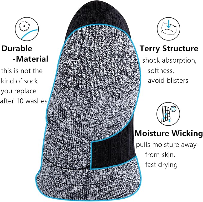 CWVLC No Show Sports Compression Socks for Men Women with Cushion (4/8 Pairs)