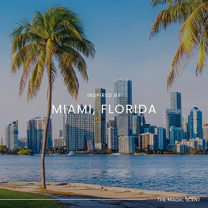 The Magic Scent Aqua di Miami Diffuser Oil - Hotel & Home Luxury Scents - Diffuser Oil Scents for Home Designed for Use in All Diffusers - 4 fl oz, 120 mL