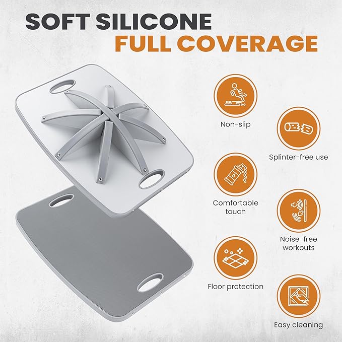 Professional Wooden Balance Board, 360 Degree Portable Wobble Board with Comfortable Surface, Standing Desk Rocker Board for Physical Therapy, Core Strength Stability Training (360 Degree-Gray)