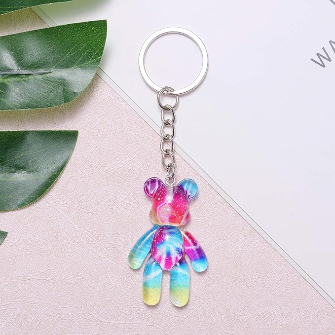 Pocket Bear Hug, Anxiety Relief Gift for Friend, Mental Health Positivity Gift for Women, Autism Fidget Gifts, Comforting Present for Son Daughter Back to School, Rainbow Gradient