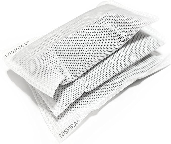 Nispira Activated Charcoal Odor Filter Refill Deodorizer Compatible with Trash Cans 8 Gallon and Larger, 9 Packs