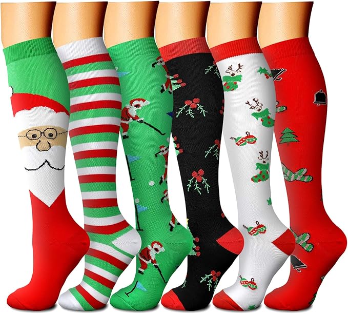 Compression Socks for Women & Men 15-20 mmHg, Best for Medical, Nursing, Running, Athletic, Varicose Veins, Travel