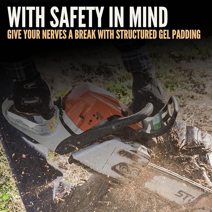 Cestus TrembleX, Anti Vibration Gloves, Gel Padded Palm, Work Gloves With Grip