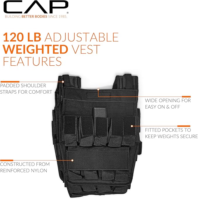 CAP Barbell Adjustable Weighted Vest | Various Sizes