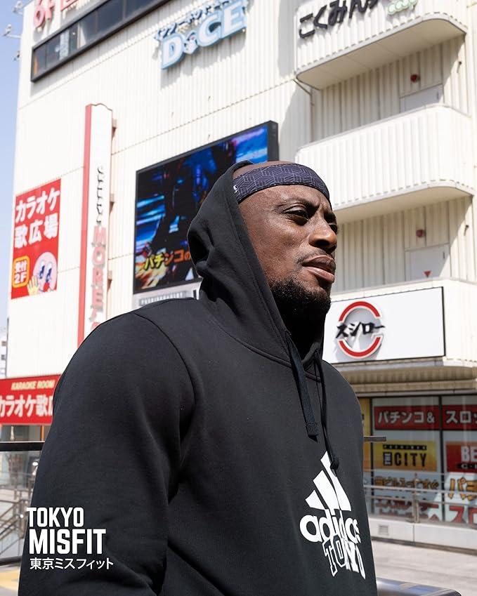 Tokyo Misfit - Japanese Headbands for Men & Women, Sweat Band, Workout, Yoga, Fashion, Running, Sports, Basketball, Bandana