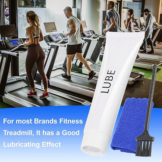 Fitness Treadmill Lube for Spirit Sole Fitness Treadmill, Most Brands Fitness Treadmill Maintenance Lubricant p/n N020001 with Cleaning Cloth and Brush 2 Pack