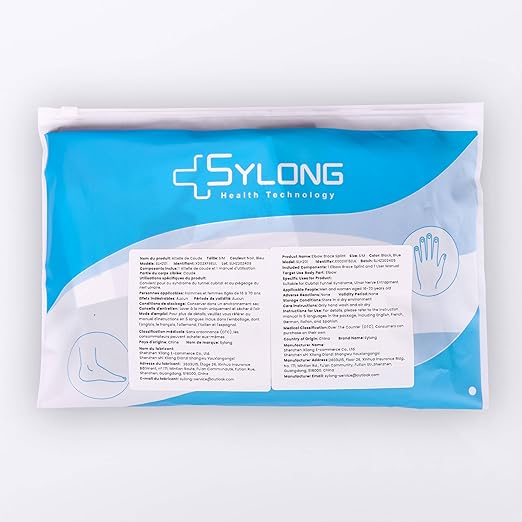 Elbow Brace, Night Splint Support for Cubital Tunnel Syndromean, Ulnar Nerve, Stabilizer Brace for Fix Elbow, Prevent Excessive Bending at night, Fits Left and Right Arms,Women, Men (S/M)