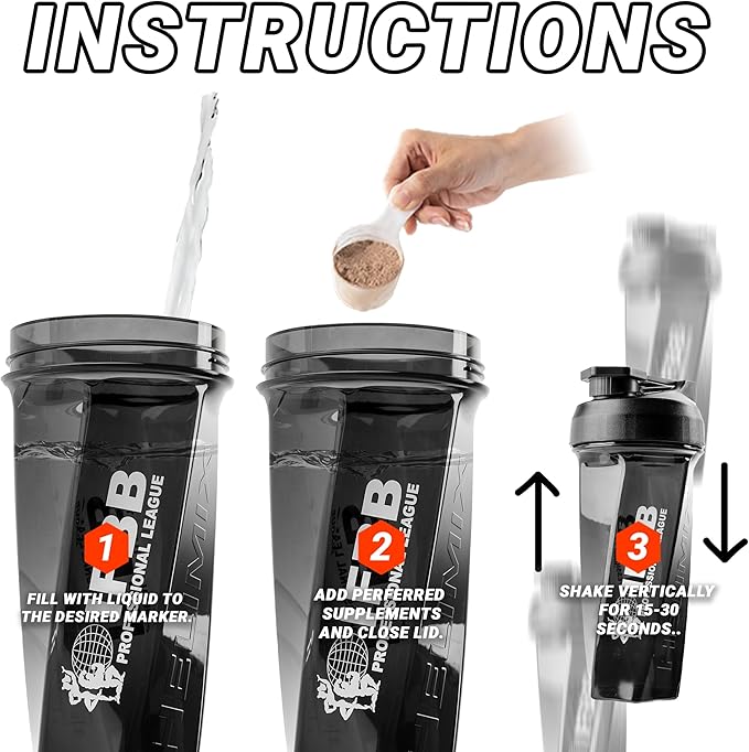 HELIMIX 2.0 IFBB Officially Licensed Vortex Blender Shaker Bottle Holds upto 28oz | No Blending Ball or Whisk | USA Made | Portable Pre Workout Whey Protein Drink Shaker Cup | Mixes Smoothies Shakes