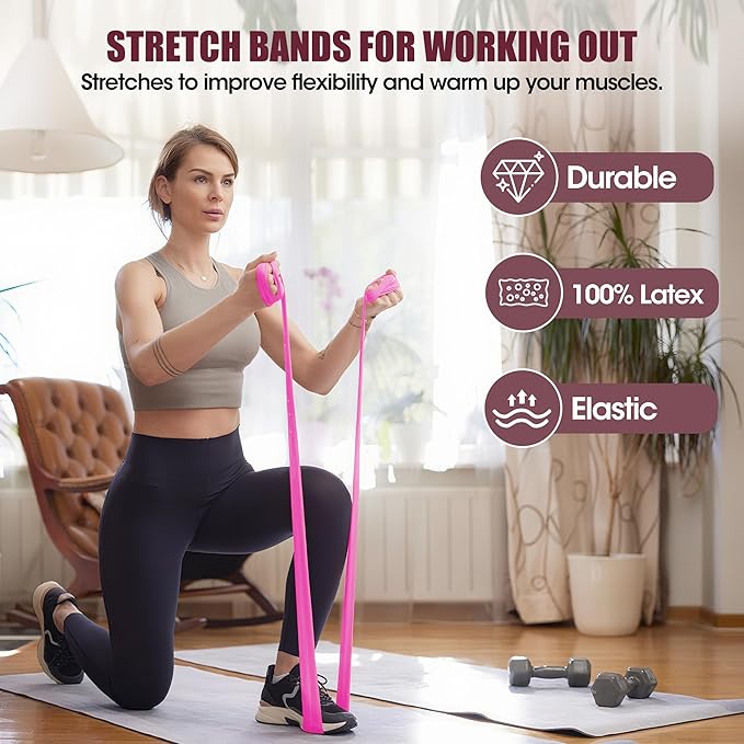 Pilates Ring Set - 14" Magic Circle with Yoga Ball & Resistance Bands – Home Workout Equipment for Women, Toning & Core Sculpting Essentials Kit