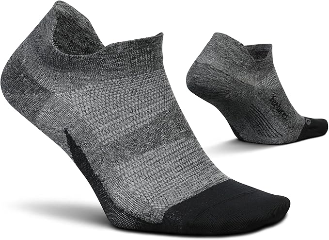 Feetures Elite Ultra Light Cushion Ankle Socks - Sport Sock with Targeted Compression