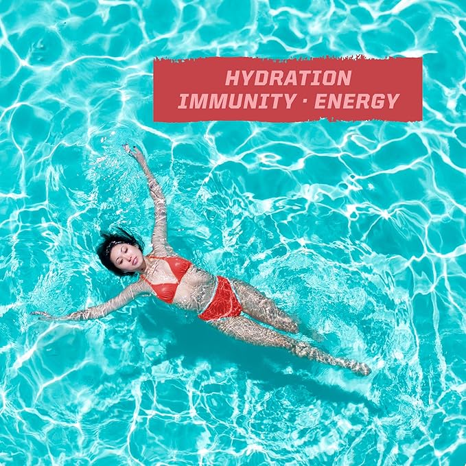 Sunwarrior Hydration Powder Electrolyte Packets Powder | Strawberry Colada Flavored | 18 Stick Packs 126g Pouch | Vegan and Plant-Based Sugar Free | B12 Elderberry and Electrolytes | Active Hydration