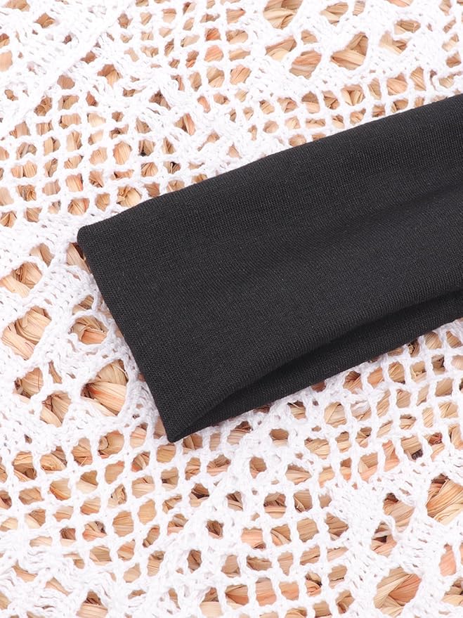 DRESHOW 8 Pack Sports Headbands for Women Non-Slip Stretchy Fashion HairBand Curly Hair Headband Soft Hair Accessories for Daily Wear Workout Yoga Running