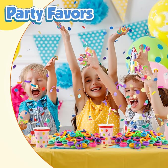 Fidget Toys Party Favors for Kids: 50 Pack Spinner Rings Bulk - Treasure Box Stress Toys for Teacher Classroom Prizes - Fun Goodie Bags Stuffers for Birthday Party Gifts Boys Girls