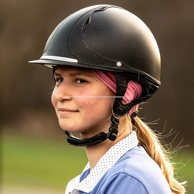 Equestrian Headbands Designed to Wick Moisture and Protect Hair Under Helmets, for Horseback Riding, Biking, and Securing Ear Buds