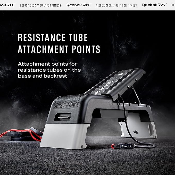 Reebok Deck Multipurpose Adjustable Bench Aerobic Strength Training Incline and Decline2