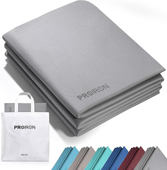 PROIRON Foldable Yoga Mat 0.24"/0.16" for Home Workout & Travel, Non Slip Travel Yoga Mats with Carry Bag, Packable Yoga Mat for Home Gym, Pilates, Fitness,Stretching