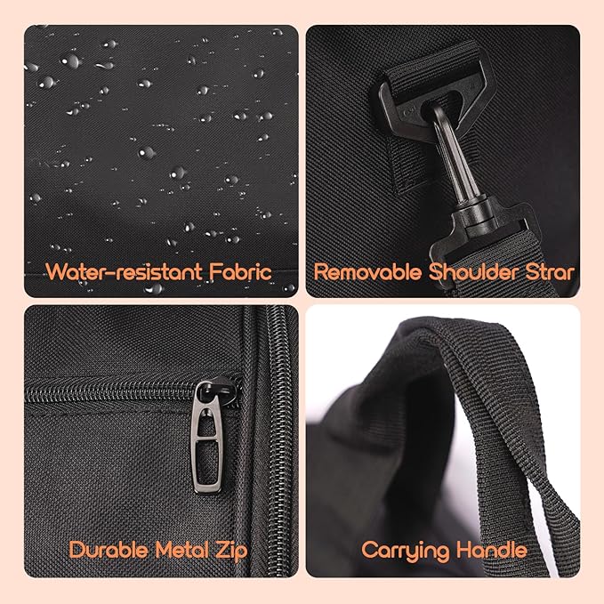 Gym Duffle Bag for Men & Women with Wet & Shoe Separated Compartment, 21 Inch and 30L Large Duffle Bag for travel Carry On, Swimming, Workout, Football. Black