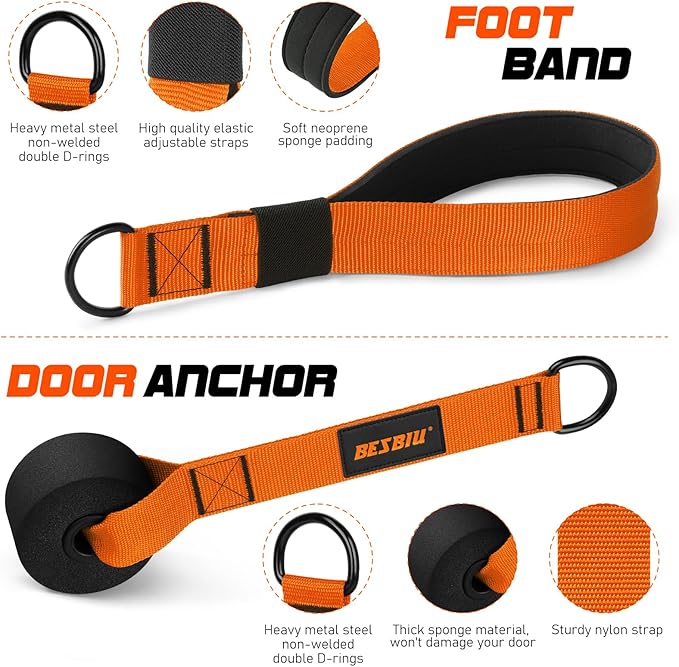 Pilates Bar Kit with Resistance Bands for Working Out, 210lbs Heavy Resistance Bands with Handles, Pilates Equipment with Resistance Band Bar for Men Women, at Home Gym Full Body Workout Equipment