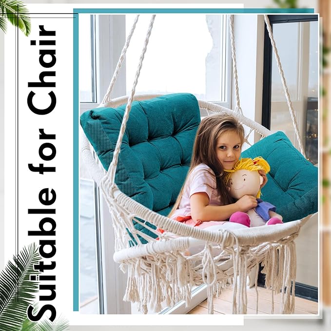 Jerify Floor Pillow Cushions 22 x 22 Inch Round Square Large Meditation Floor Pillow for Classroom Adult Meditation Picnic Party Cushion for Seating Gift Christmas(Square,Blue,4 Pcs)