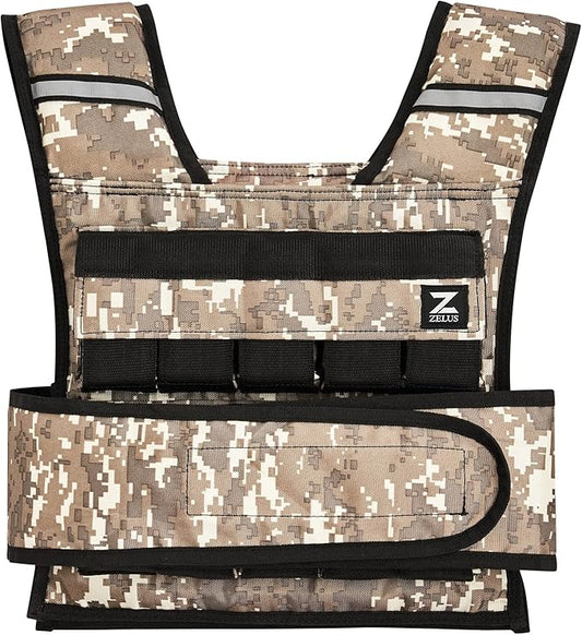 ZELUS 23lb|45lb Weighted Vest with Iron Weights for Exercise, Adjustable Weight Vest for Men, Workout Vest for Home Workouts Cardio Strength Training Weight Loss