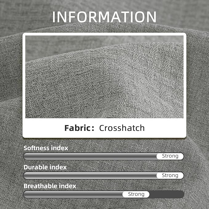 Detiblue Bench Cushion for Indoor Furniture，42x16x4Inch Tufted Bench Seat Cushion with Non-Slip, Comfortable and Durable for Shoe/Entryway/Storage with Cushion（CrossLinen Light Gray）