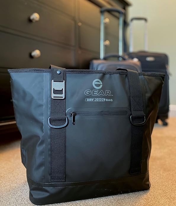 Dry Bag Cooler Tote – Collapsible, Waterproof and Leak-Proof Soft Sided Cooler Bag - Pool, Beach - 20 or 36 Cans